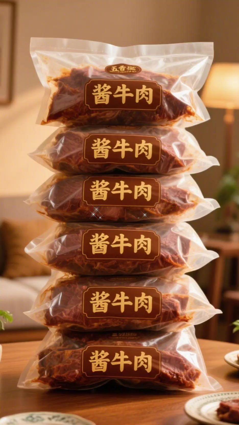 看这切面就知道品质,纯牛肉的自然纹理超清晰,大块厚实还带点筋,不是那种碎肉拼接的,每一口都能嚼到实实在在的肉感。肉香和料香全钻进肉丝里,越嚼越浓郁,还一点不塞牙。 平时吃法超多:早上夹烧饼、晚上拌面条,随手切一盘就是待客的硬菜,喝酒聊天当配菜也绝了。真空包装也方便,囤几袋在家,嘴馋或者没时间做饭时拿出来就能吃。#酱牛肉 #牛肉 #五香酱牛肉 #快来一起尝个鲜 #五香牛肉