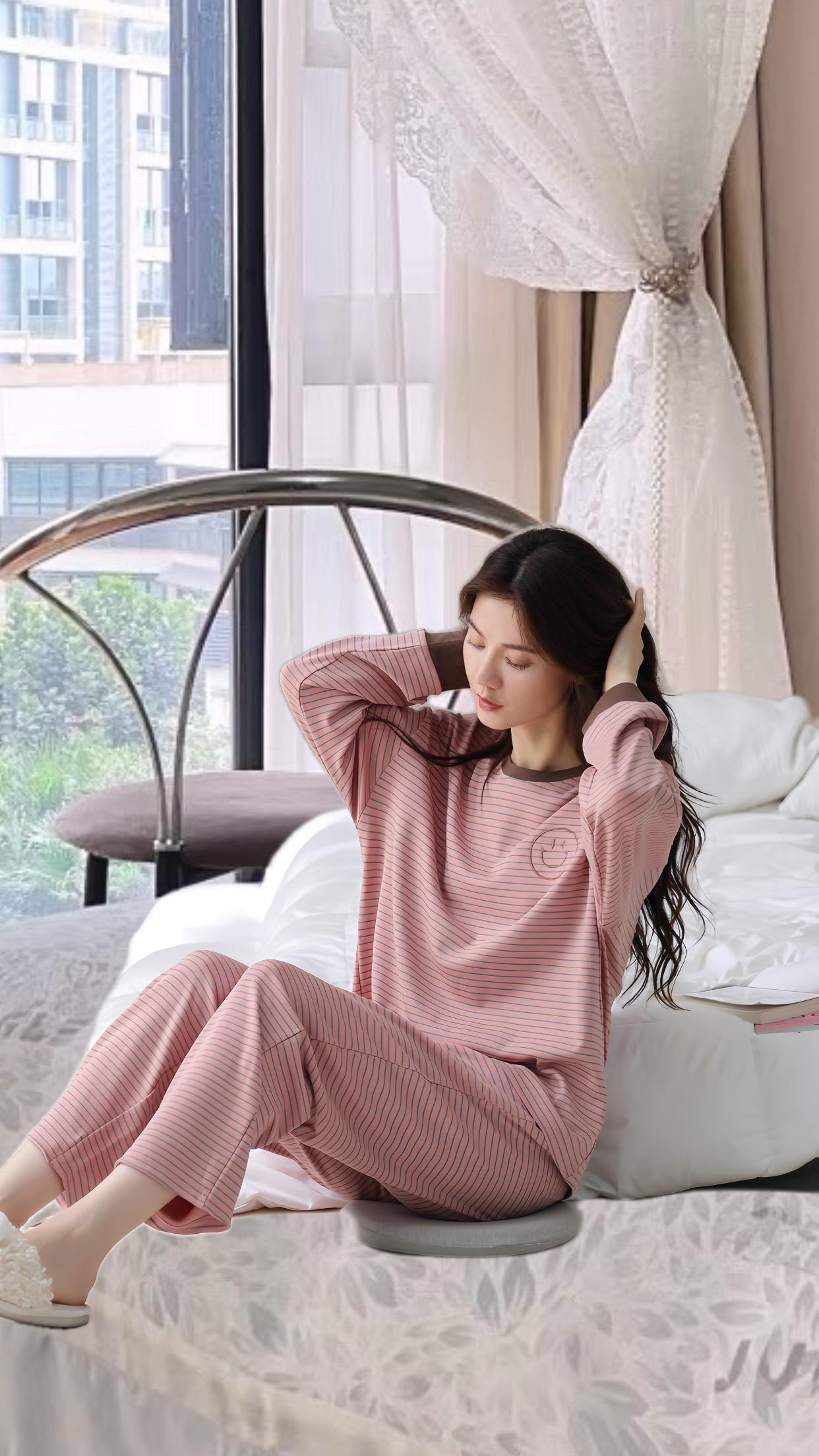 #浪莎家居服套装 #睡衣套装女 #春秋睡衣 #不挑身材不挑年龄 #谁穿谁好看系列