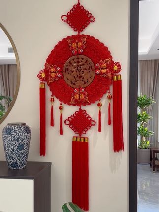 好看的中国结 这也太大气了,挂客厅,挂玄关,高端大气上档次,红红火火,喜气洋洋#中国结挂件 #福字挂件