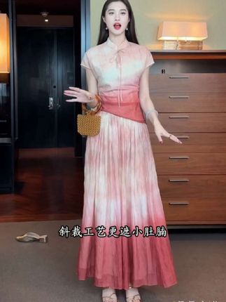 #优雅气质 #新中式穿搭 #气质优雅大方 #连衣裙