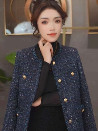 法式轻奢小香风外套2025新款精致感气质短款时尚百搭秋冬休闲外套#小香风外套#时尚百搭#洋气减龄 #高级感穿搭 #秋冬外套