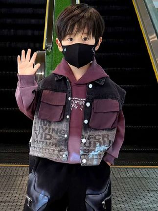 儿童秋装男童卫衣套装2025新款宝宝春秋季衣服男孩牛仔马甲三件套#潮童穿搭 #高品质童装 #儿童穿搭 #童裝 #童装新款 @DOU+小助手 @巨量千川