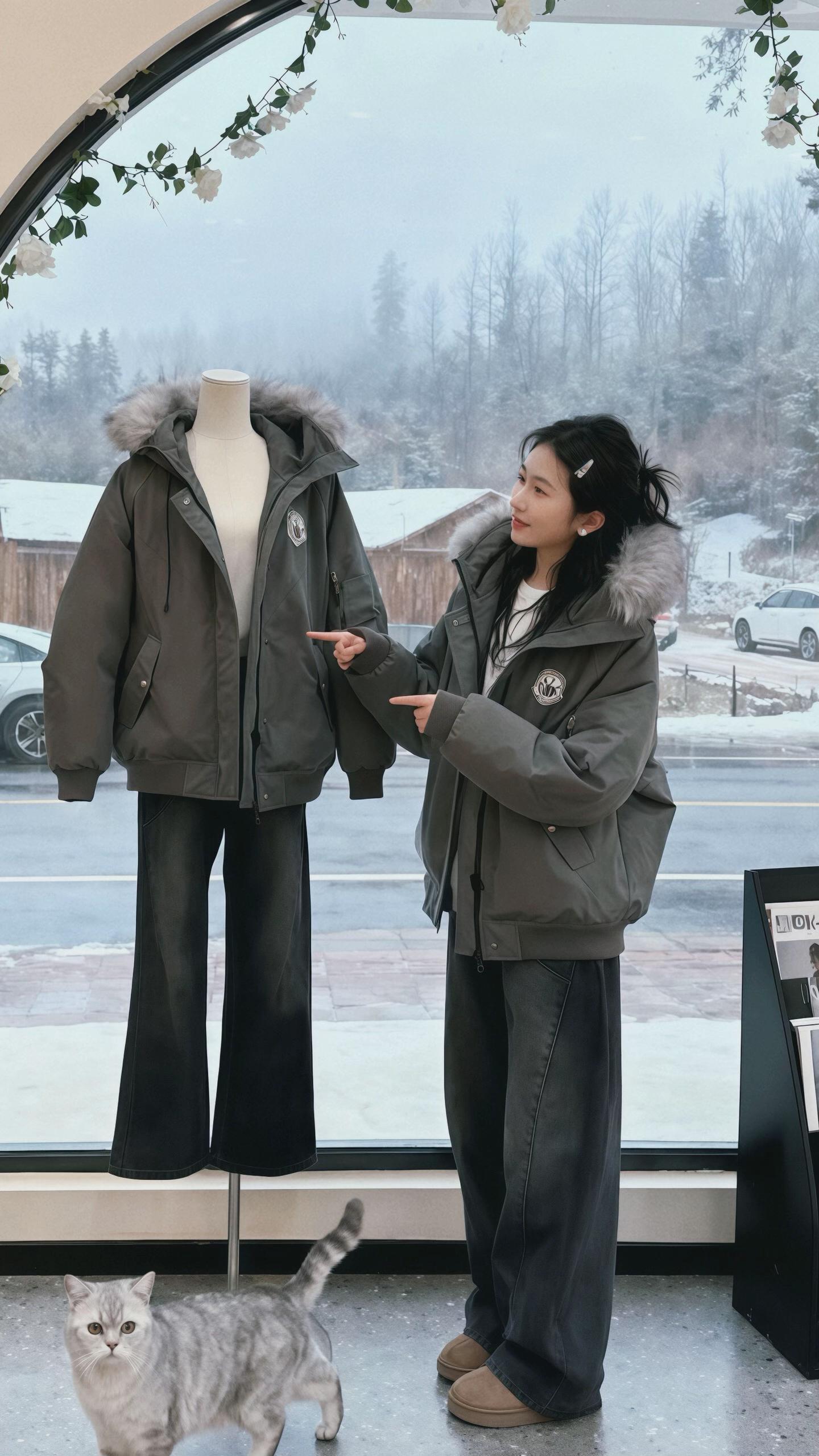 #韩系穿搭 #冬天既要保暖又要好看 #秋冬穿搭 #派克服秋冬 #ootd穿搭