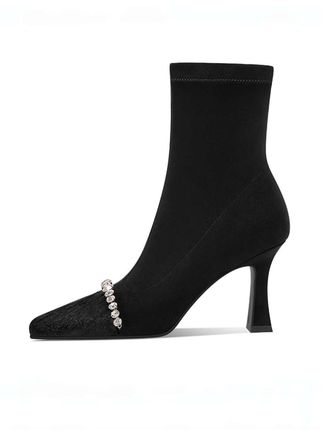 #高跟瘦瘦靴#弹力瘦瘦靴#精致时装短靴#高跟短靴