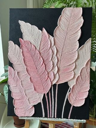 黑粉色家大业大 甜酷风拿捏#装饰画 #绘画教程 #DIY装饰画 #挂画定制 #肌理画