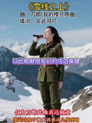 #雪线之上 :献给戍边保家卫国的战士们#向英雄致敬 #缅怀英雄 #传递正能量