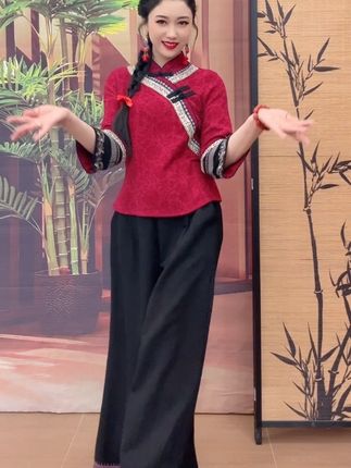 #今日份快乐分享 #高级感穿搭 #今日分享 #优雅女人味穿搭 #棉麻旗袍服饰