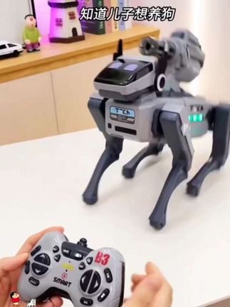 孩子总是想养一只狗,那就给它买这只编程机器狗吧!它可以让孩子放下手机去主动玩耍,让孩子不再沉迷电子产品,同时还可以增加亲子之间的感情。它是全仿真外观设计,能让孩子感受到真实的宠物陪伴。这么好玩的狗狗,快来给你家宝贝也安排上一只吧!#新款ai人工智能机器狗 #机器狗 #玩具 #生日礼物