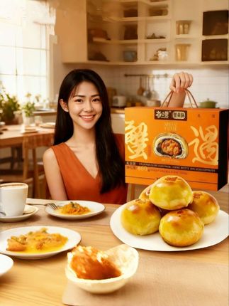 家人们!中秋送礼还在发愁送什么吗? 这款帝王蟹黄酥夹心中秋月饼礼盒,绝对是今年中秋的王炸选择! #帝王蟹夹心月饼 #夹心月饼礼盒 #中秋礼盒。