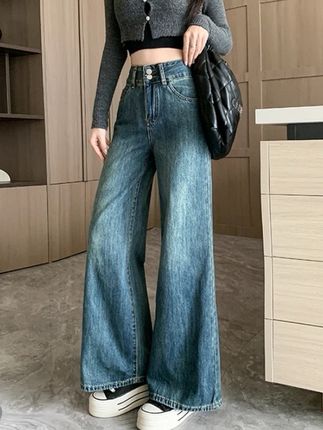 百搭高腰休闲裤#爱了爱了#秋季穿搭#ootd#潮流百搭#遮肉显瘦