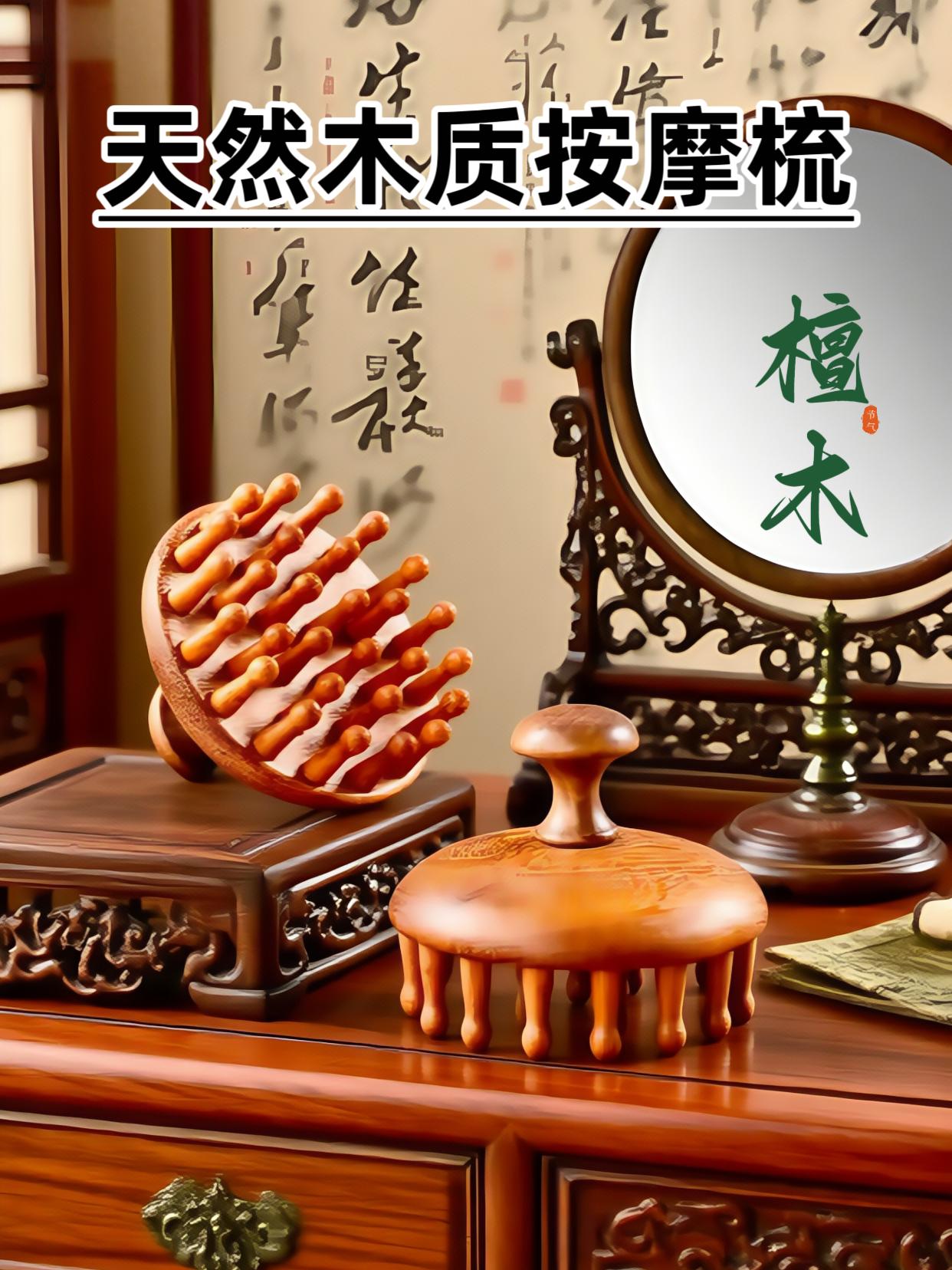每天洗完澡我都会用这个檀木梳子刮个痧,真的太舒服了!它是那种天然的檀木材质,摸起来手感特别好,而且它还能用来按摩头皮,促进血液循环。对于那些经常脱发的人群来说,可以很好的刺激头皮,让头发长得更好。平时工作累了也可以用它来放松一下,简直不要太惬意。#养生 #古法传承 #平价好物 #健康