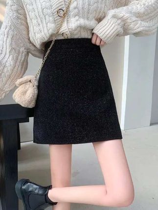 高腰短裙#百搭短裙#时尚大气#潮流穿搭#时尚女装