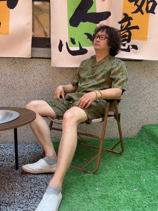高端精品~出游穿搭,冰凉丝滑香云纱男装,真丝男士夏季短袖短裤套装#夏季清凉穿搭 #香云纱套装 #夏季两件套男 #出游穿搭