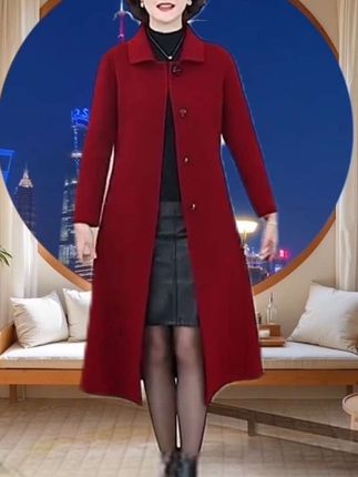 #双面呢大衣 #大衣外套 #时尚妈妈装 #显瘦穿搭 #优雅气质