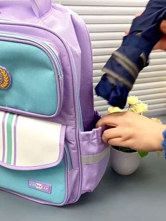 小学生新款大容量双肩耐磨护脊背包 #小学生书包 #英伦风背包 #男女同款 #抖音好物推荐