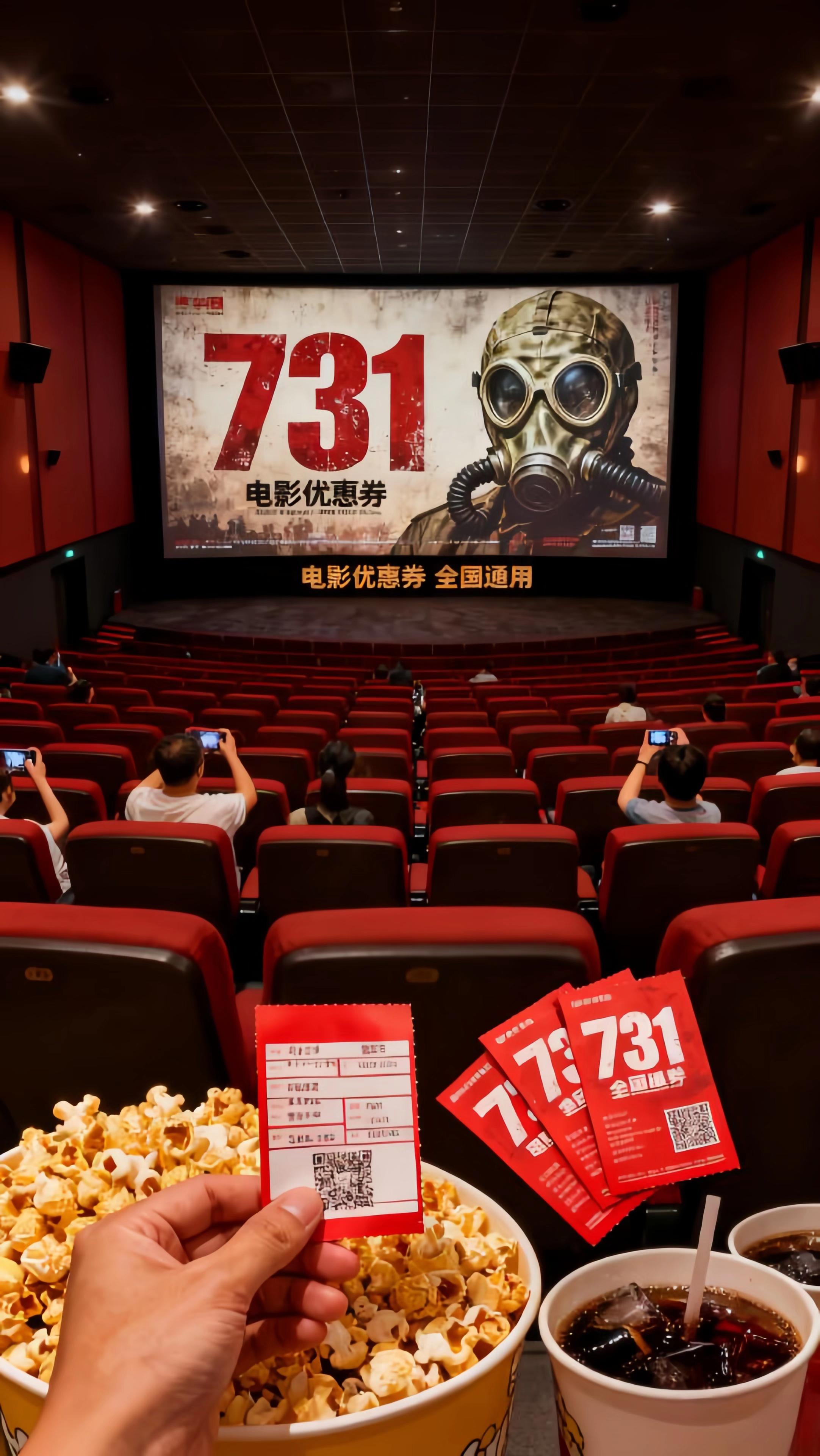 #上热搜 #抖音推广 #好看电影推荐 @DOU+上热门 《731》电影震撼来袭,铭记历史的沉重印记。手持全国通用优惠券,在影院中与这段黑暗过往直面,大家都看看,不忘历史