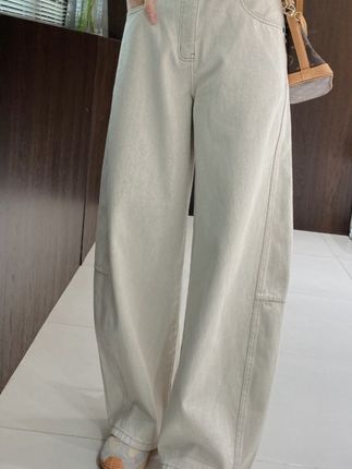 IMFLY金小金自制女装牛仔裤DYK2795秋季老钱风阔腿裤女士新款裤子#百搭阔腿裤 #显高显瘦显腿长 #牛仔裤搭配 #显瘦裤子 #面料舒适