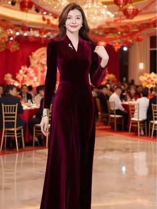 婚宴喜婆婆妈妈礼服 #穿搭 #喜结良缘 #谁穿谁好看 #优雅气质