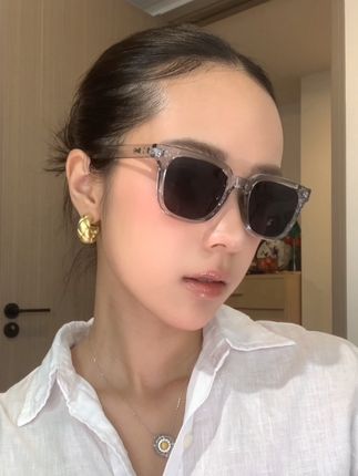 男女同款冰透灰方形墨镜NACO防紫外线偏光开车遮阳防晒旅游街拍还可定制度数散光配近视太阳镜#眼镜#墨镜#太阳镜#遮阳防晒
