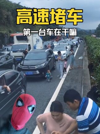终于知道高速堵车第一台车在干嘛了… #国庆返程 #高速堵车第一辆车在干嘛 #高速堵车 #领克03 #领克05 @领克