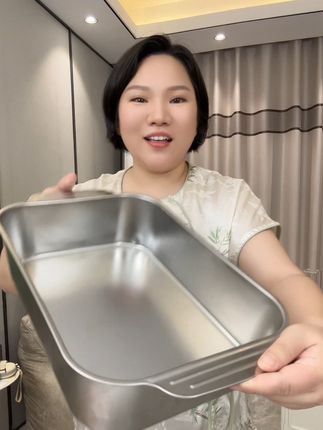 升级【长41宽24高】烤鱼盘家用长方形烤鱼托盘电磁炉专用烤鱼专用盘#厨房用品 #烤鱼盘推荐 #实用好物 #超划算超便宜