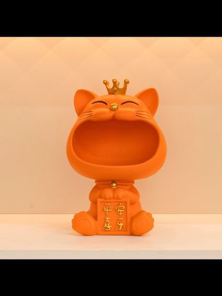 进门入户玄关钥匙收纳摆件轻奢家居装饰品电视柜可爱招财猫工艺品#收纳#家用#摆件#好物#好东西一起分享