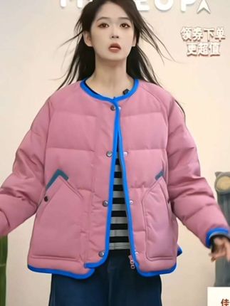 #品质女装 #休闲羽绒服 #冬季必备 #面料柔软舒适 #穿搭
