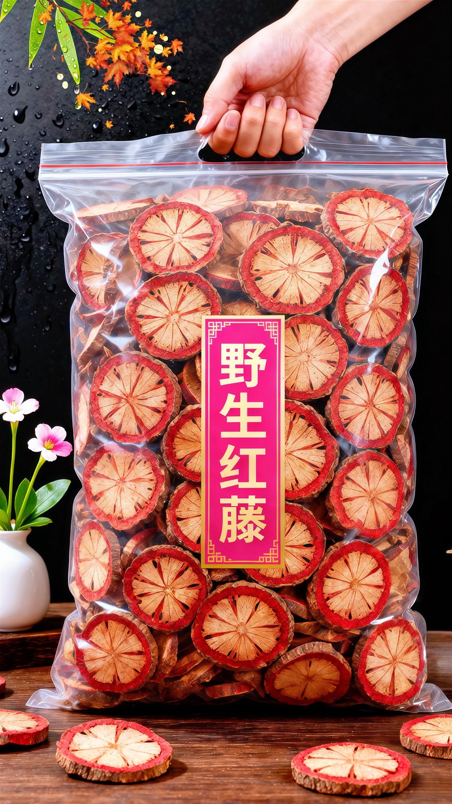 云南野生大红藤切片!每片都带着深山灵气,边缘是浓郁棕红,切面藏着棕红与浅棕相间的放射纹,像天然雕琢的纹理,摸着手感扎实。 煲汤丢几片,鲜得能多喝两碗;泡酒泡出醇厚味道:泡茶暖到心坎里,天然好料喝着也放心,想试试的朋友别错过! #红藤#野生红藤#红藤片#大自然的馈赠 #好东西一起分享