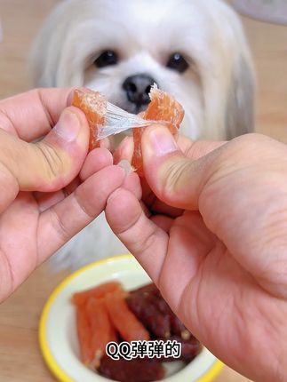 零食真的是养宠人和毛孩子的感情纽带,就像这款没有小狗可以抗拒的水晶肠!#狗零食 #宠物零食 #宠物吃货
