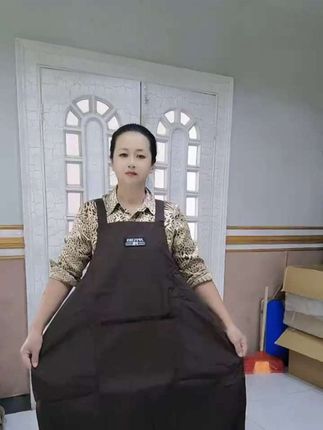 #围裙 #简约加长加肥防水防油围裙 #厨房家用做饭工作上班餐饮餐厅 #围裙