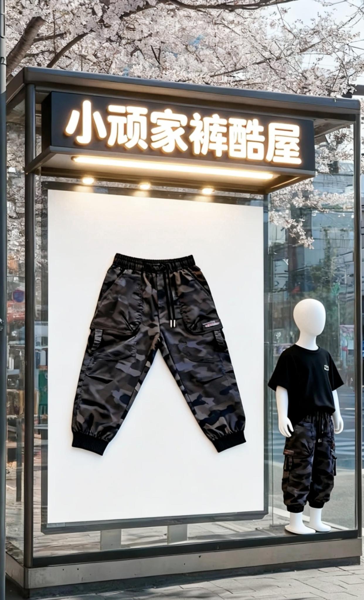 这裤子也太炸了吧!暗纹迷彩+大口袋设计,街头感直接拉满💥 轻松穿出“毫不费力的时髦”#男生穿搭 @抖加🔥上热门🔥dou+🔥热点宝 #儿童潮酷穿搭 #街头风童装 #时髦精穿搭