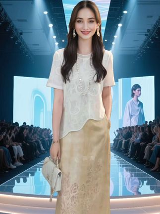 #勾花冰丝时尚两件套#时尚穿搭 #气质穿搭 #谁穿谁好看 #穿出高级感