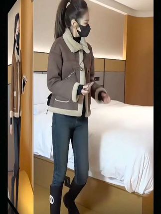 羔绒外套,美美哒