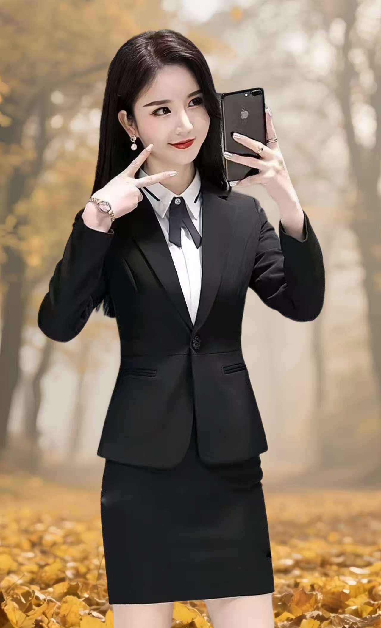 小个子女生的职场气场战袍 黑色西装外套是春秋职场的万能钥匙,尤其对小个子女生来说,选对版型就能轻松穿出利落气质。这款西装采用微廓形剪裁,肩线挺括却不生硬,刚好修饰溜肩问题,短款设计巧妙拉高腰线,视觉上显高3cm不是梦。 面料是透气的混纺材质,春秋单穿不闷汗,内搭针织衫或衬衫都合适。经典黑色自带沉稳感,无论是面试时搭配同色系西裤,还是日常通勤配牛仔裤,都能在正式与休闲间找到平衡。 酒店工作需要时刻保持专业形象,这款西装抗皱耐穿,久坐也不易变形,袖口的精致纽扣更添细节感。300+的价位,让职场新人也能轻松入手高品质正装。 #小个子职场穿搭 #面试战袍 #黑色西装推荐 #职业装女