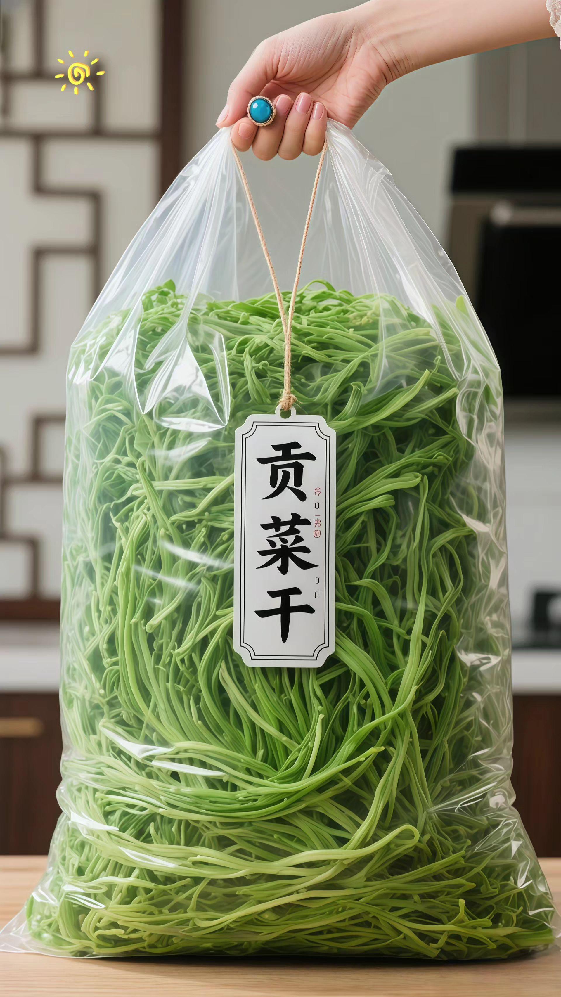 农家新货贡菜干来啦!炎炎夏日没有胃口,就想来一点清爽解腻的开胃菜,还好让我挖到了一款超棒的农特产新晒的贡菜干,这品质真没得说,干度恰到好处,纯手工切条,没有任何添加剂,保留了贡菜最天然的味道,而且泡发速度超级快,泡发率也高。烹饪方式多样,不管是大火快炒,还是凉拌,亦或是涮火锅,贡菜干都能轻松驾驭。 每一口都是嘎嘣脆,又香又脆,好吃停不下来,清爽又开胃,炎炎夏日,这道清爽解腻的开胃菜必须安排上!#贡菜干#优质农产品#妈呀太香了#凉拌贡菜 #开胃凉菜