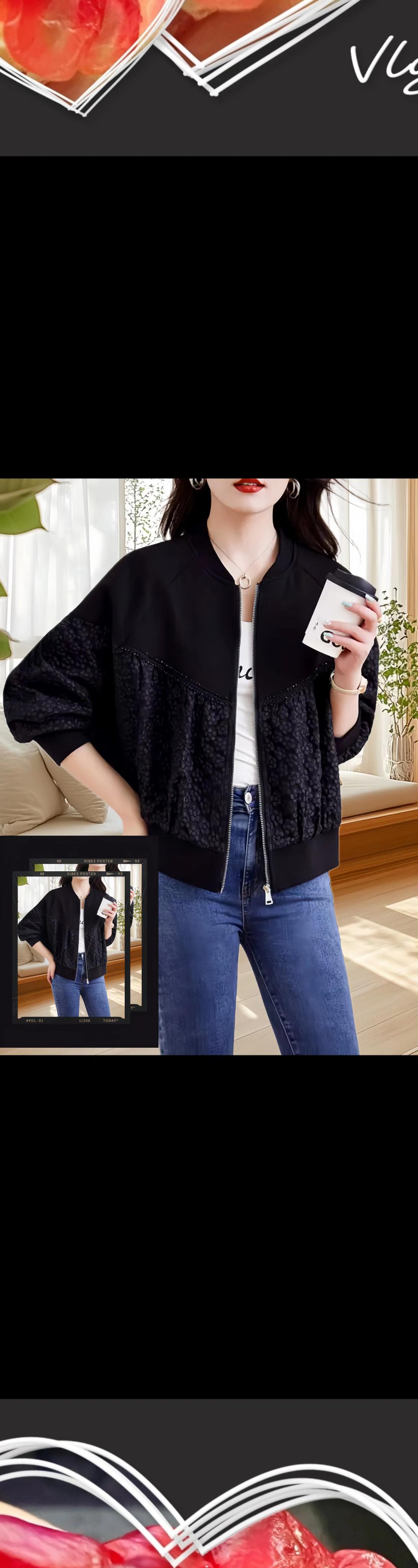 秋日必入|提花镶钻棒球服,复古时髦哟。宝子们,春天第一件外套就锁定这件提花镶钻棒球服!复古腔调撞现代时尚,高级感直接拉满。 提花工艺细腻到骨子里,每寸纹理都透着独特格调,细节控直接沦陷;水钻镶嵌闪得恰到好处,精致不浮夸,出街回头率爆表!面料轻盈透气,春日单穿无负担,轻松拿捏春日吸睛造型~ #穿搭分享 #女神穿搭 #百搭显瘦 #穿搭技巧 #小个子显高显瘦穿搭 @抖加🔥上热门🔥dou+🔥热点宝 @抖加上热门 @抖音小助手