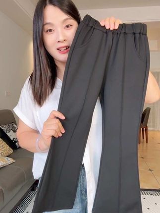 巨巨巨高品!品质到手完全不输三位数!款式百搭又精致#春秋新款 #休闲百搭 #百搭裤子 #喇叭裤