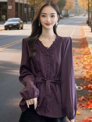 #谁穿谁好看 #春秋新款 #穿出自信穿出美丽 #衬衫#上衣