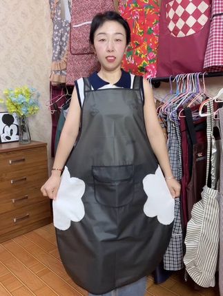(透明免洗围裙加长TPU擦手水产宠物店耐脏耐磨工作服成人防水防油)#围裙 #工作服 #防水围裙 #防水防油