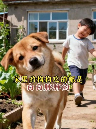 家里狗狗吃的都是白白胖胖的 #养狗人 #养狗的乐趣