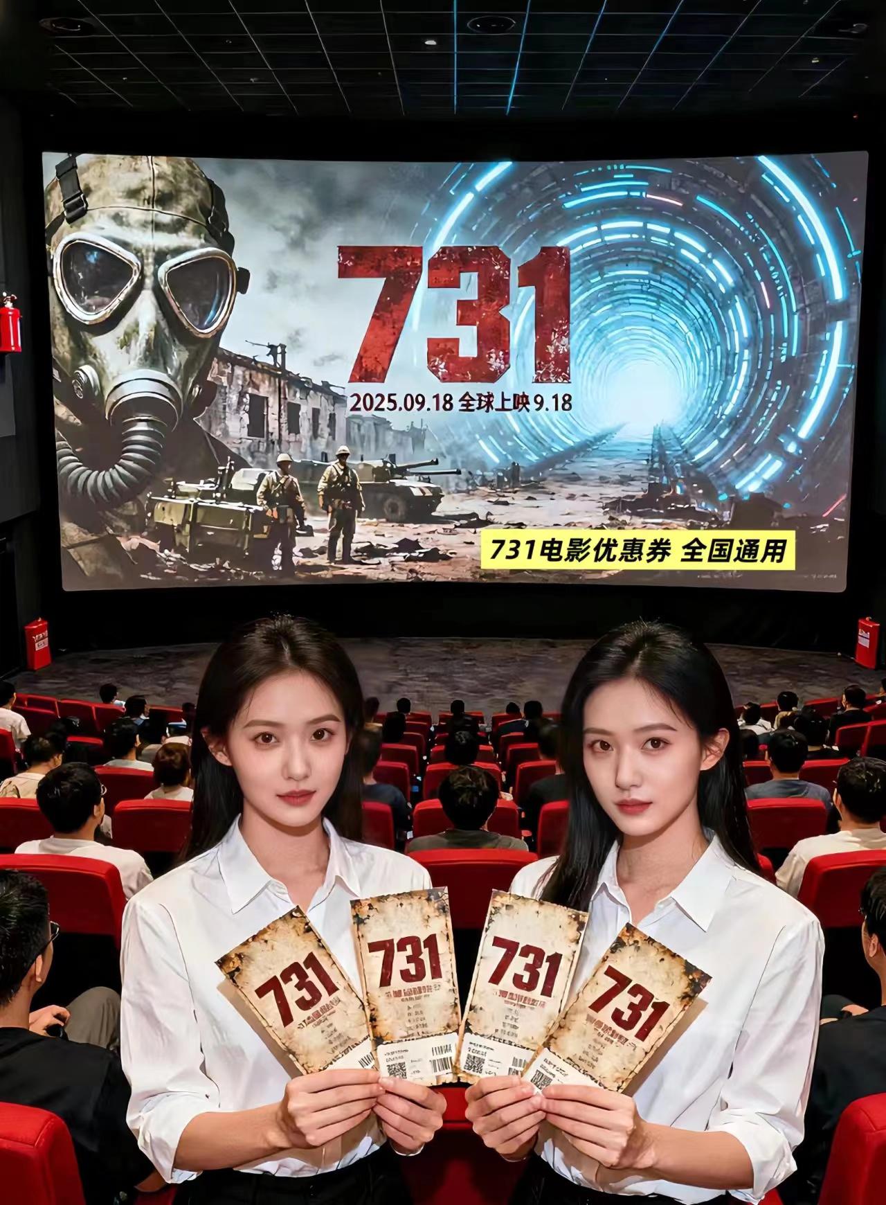 731双人电影优惠票#731电影票#好看电影 #爱国正能量##上热搜 #勿忘历史吾辈自强