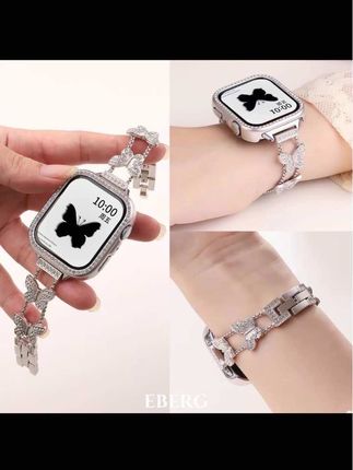 适用华为fit4蝴蝶镶钻手表带智能watch fit3金属链4pro高级感女款#手表 带#女士腕表 表带#女士手表 表带#表带#手表带