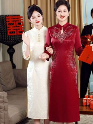 #喜婆婆喜妈妈婚宴礼服#高端大气上档次#喜妈妈婚宴装