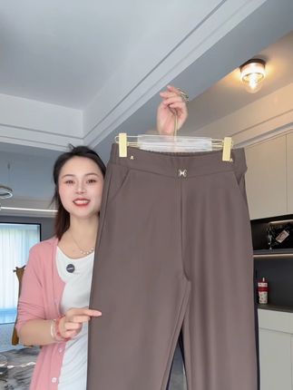 #中老年裤子 #春秋款裤子 #休闲裤 #直筒裤女 #百搭显瘦