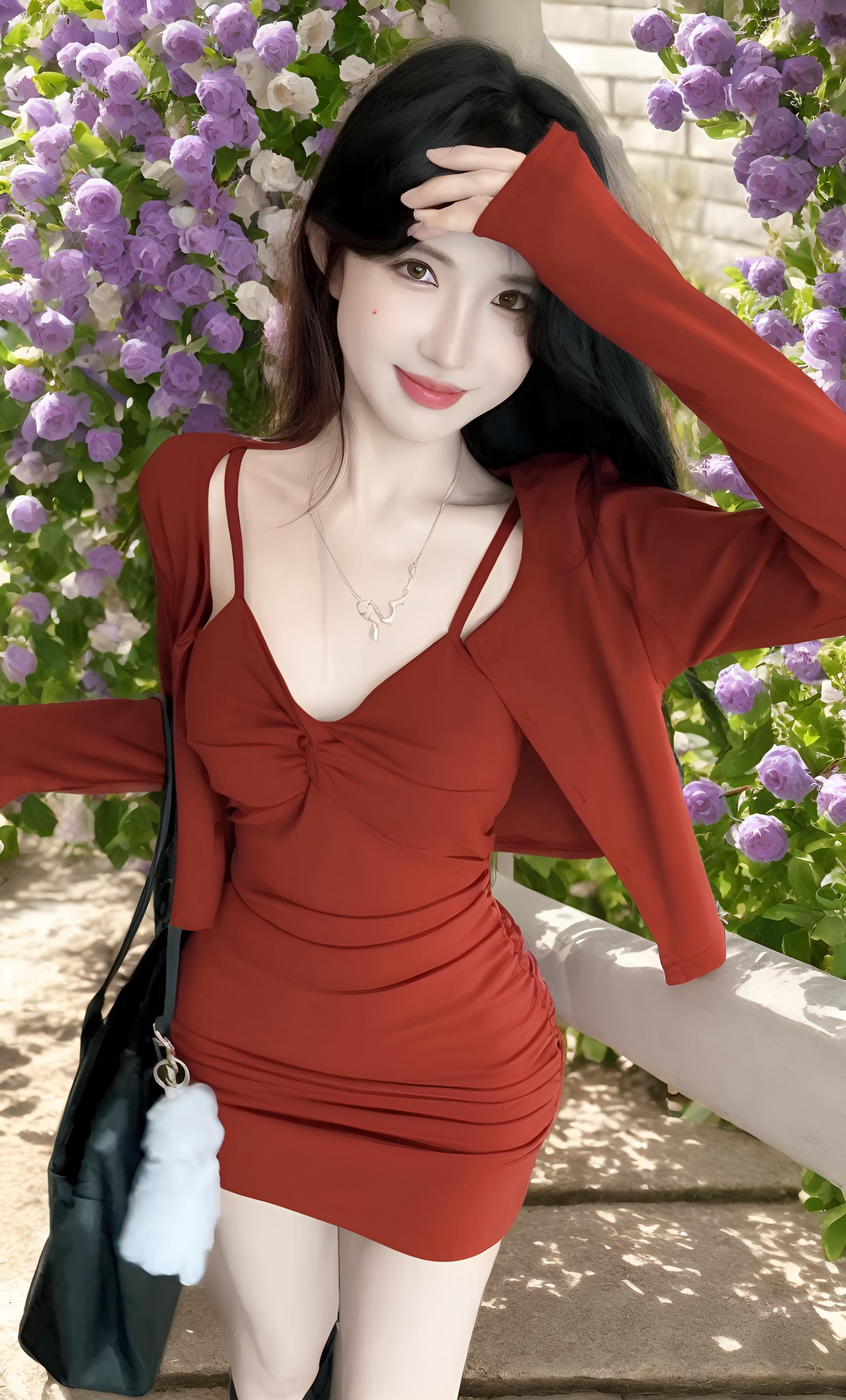 轻熟风吊带包臀裙+防晒开衫套装   吊带后妈裙精准勾勒腰臀曲线,微露肌肤的纯欲感与包臀版型的性感碰撞,显瘦又显气质,轻松穿出轻熟女人味。搭配同色系防晒开衫,既能抵御紫外线,又能弱化性感,增添温柔层次感。日常通勤可单穿开衫遮肉,约会时褪去开衫秒变焦点,一套解锁两种风格,兼顾舒适与颜值,轻松hold住多种场合。#红色长裙子 #精致女装 #辣妹连衣裙#纯欲天花板