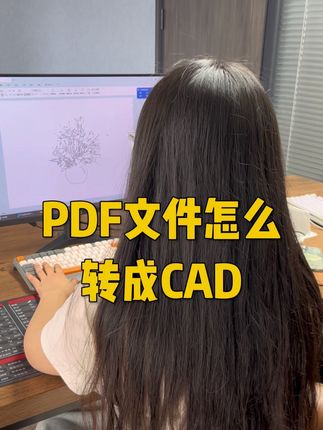 PDF文件怎么转成CAD #CAD #cad教程 #cad画图