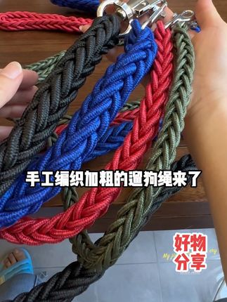 #牵引绳 狗狗牵引绳加粗狗链大中型犬通用遛狗绳小狗项圈拴狗绳脖套可调节#大型犬牵引绳 #大型犬 #遛狗绳 #萌宠好物