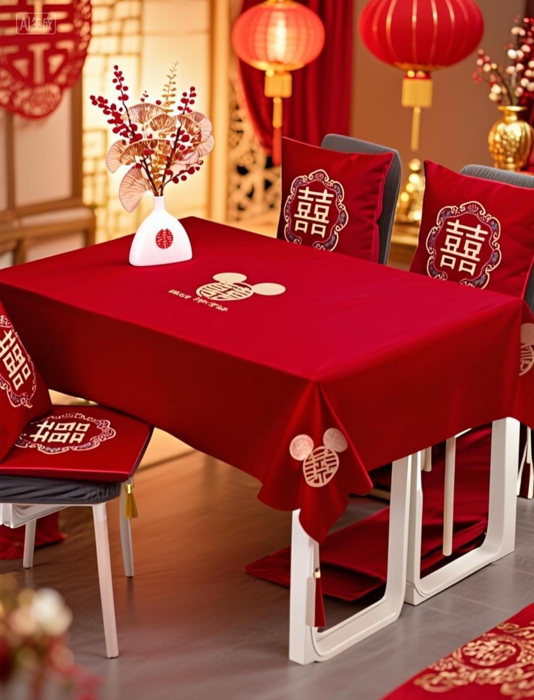 结婚喜庆桌布。#结婚喜庆桌布#备婚好物分享#喜庆用品#喜庆桌布#结婚倒计时