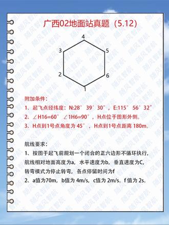 没有边长的“六边形”,你会画吗?#地面站 #地面站考试作图技巧 #随风智航 #无人机执照