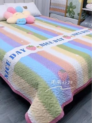 #床盖 #牛奶绒床盖 #床品 #家纺床上用品 @DOU+小助手 #柔软亲肤